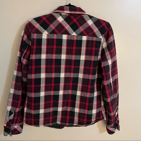 𝅺🎀 Hudson Bay Olympic Games Plaid lined Shacket, Size S, - Picture 3 of 9